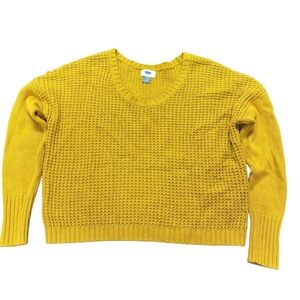 Yellow Knit Women's Sweater